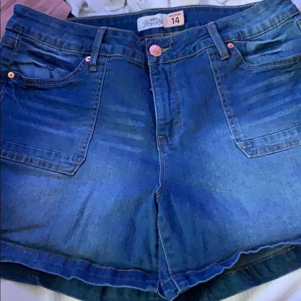 denim shorts